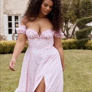 strapless open back dress Make It Your Own Light Pink Striped Tiered Dress  Shop the Mint